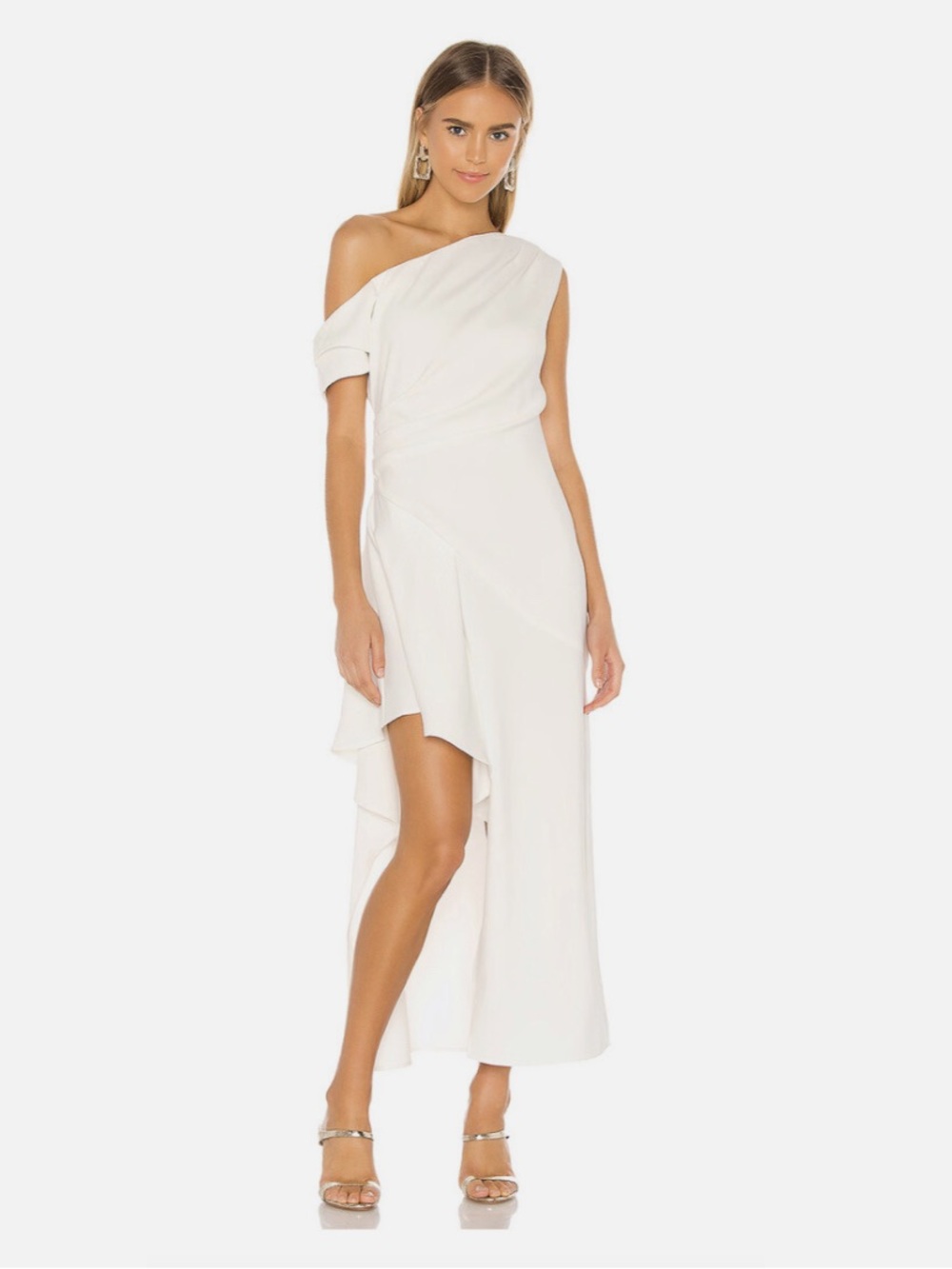 Elliatt Pallas White Off Shoulder Dress